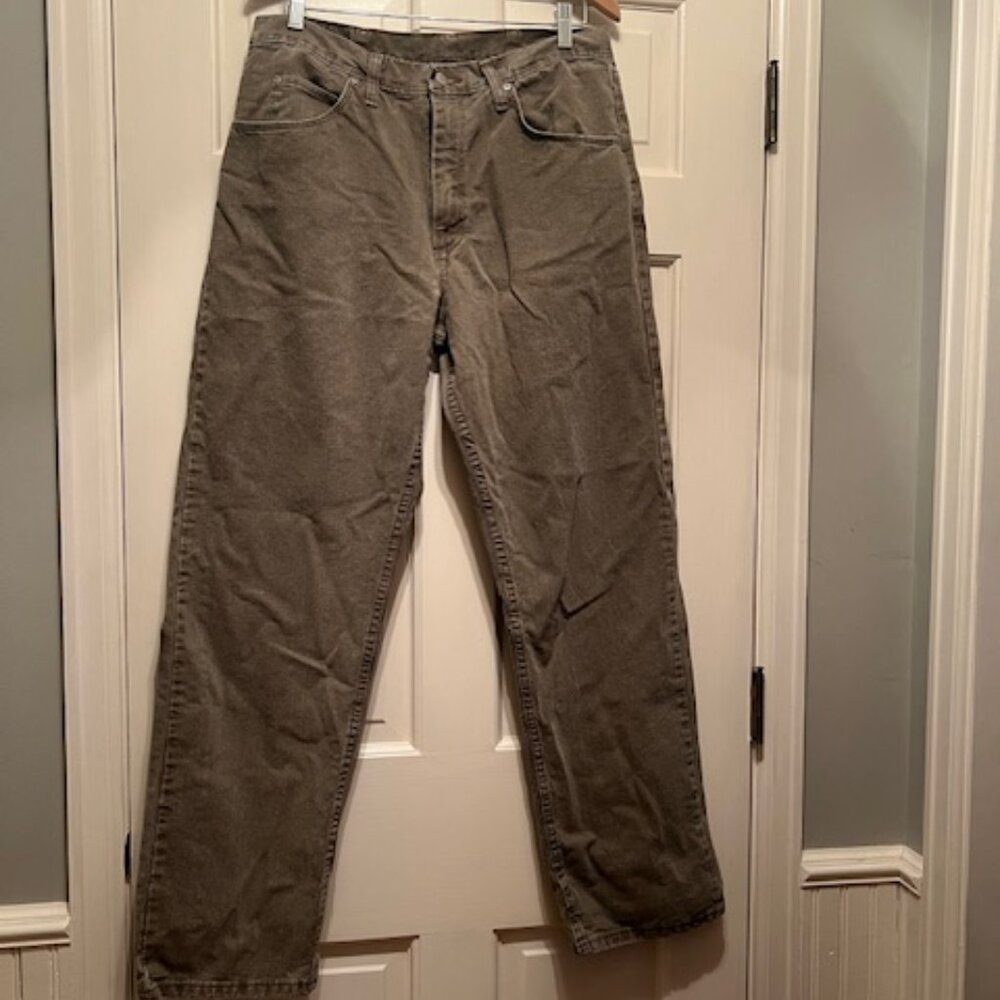 Wrangler mens brown jeans 34 x 32